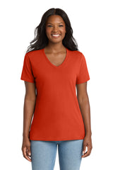 Port & Co ®  Women's Core Cotton V-Neck Tee. LPC54V