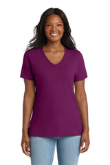 Port & Co ®  Women's Core Cotton V-Neck Tee. LPC54V