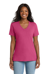 Port & Co ®  Women's Core Cotton V-Neck Tee. LPC54V
