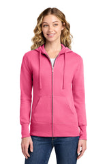 Port & Co ®  Women's Core Fleece Full-Zip Hooded Sweatshirt. LPC78ZH