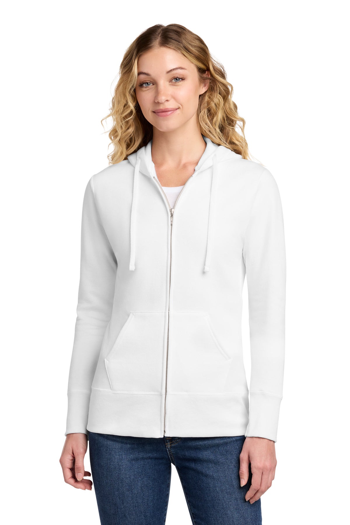 Port & Co ™  Women's Core Fleece Full-Zip Hooded Sweatshirt. LPC78ZH