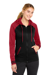 Sport-Tek ®  Women's Sport-Wick ®  Varsity Fleece Full-Zip Hooded Jacket. LST236