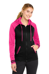 Sport-Tek ®  Women's Sport-Wick ®  Varsity Fleece Full-Zip Hooded Jacket. LST236
