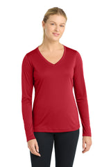 Sport-Tek ®  Women's Long Sleeve PosiCharge ®  Competitor™ V-Neck Tee. LST353LS