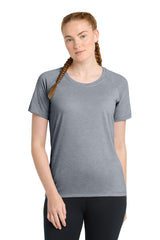Sport-Tek  ®  Women's PosiCharge  ®  Tri-Blend Wicking Scoop Neck Raglan Tee. LST400