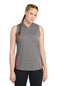 Sport-Tek  ®  Women's PosiCharge  ®  Tri-Blend Wicking Draft Hoodie Tank. LST410