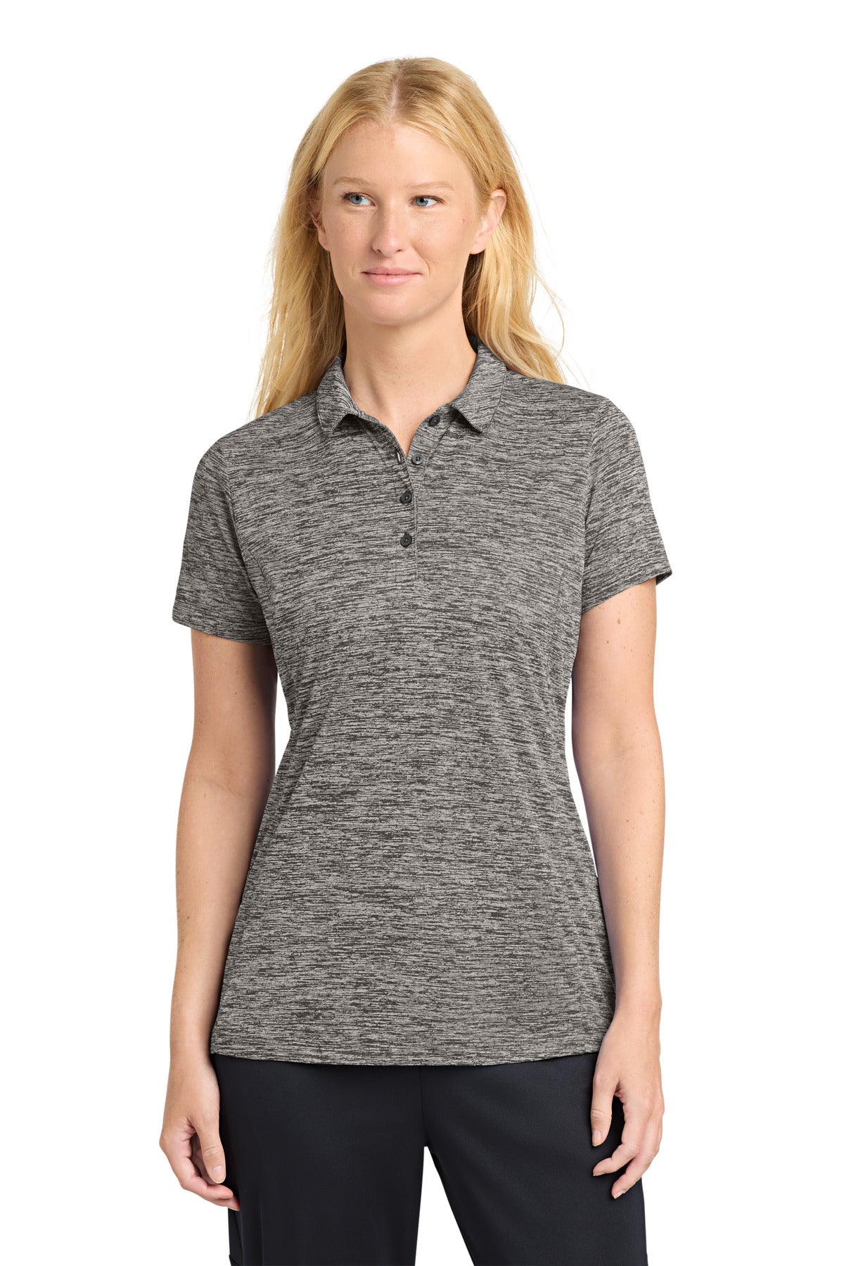Sport-Tek  ®  Women's PosiCharge  ®  Electric Heather Polo. LST590