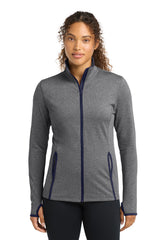 Sport-Tek ®  Women's Sport-Wick ®  Stretch Contrast Full-Zip Jacket.  LST853