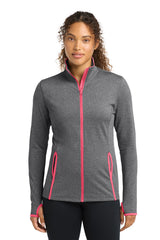 Sport-Tek ®  Women's Sport-Wick ®  Stretch Contrast Full-Zip Jacket.  LST853