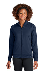 Sport-Tek ®  Women's Sport-Wick ®  Stretch Full-Zip Cadet Jacket LST857