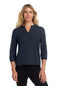 Mercer+Mettle ®  Women's Stretch Crepe 3/4-Sleeve Blouse MM2011