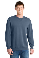 Port & Co ®  Beach Wash ®  Garment-Dyed Crewneck Sweatshirt PC098