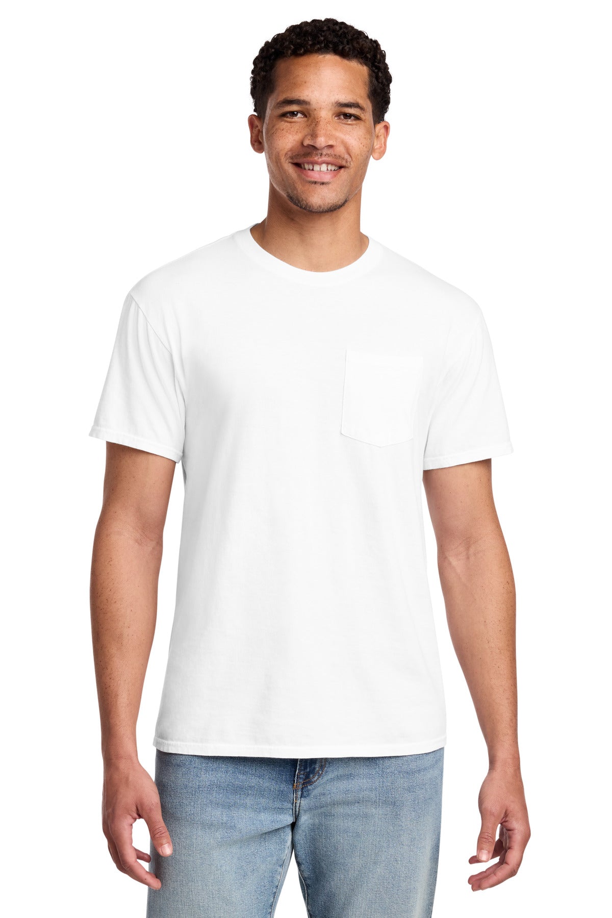 Port & Co ™  Beach Wash ®  Garment-Dyed Pocket Tee.  PC099P