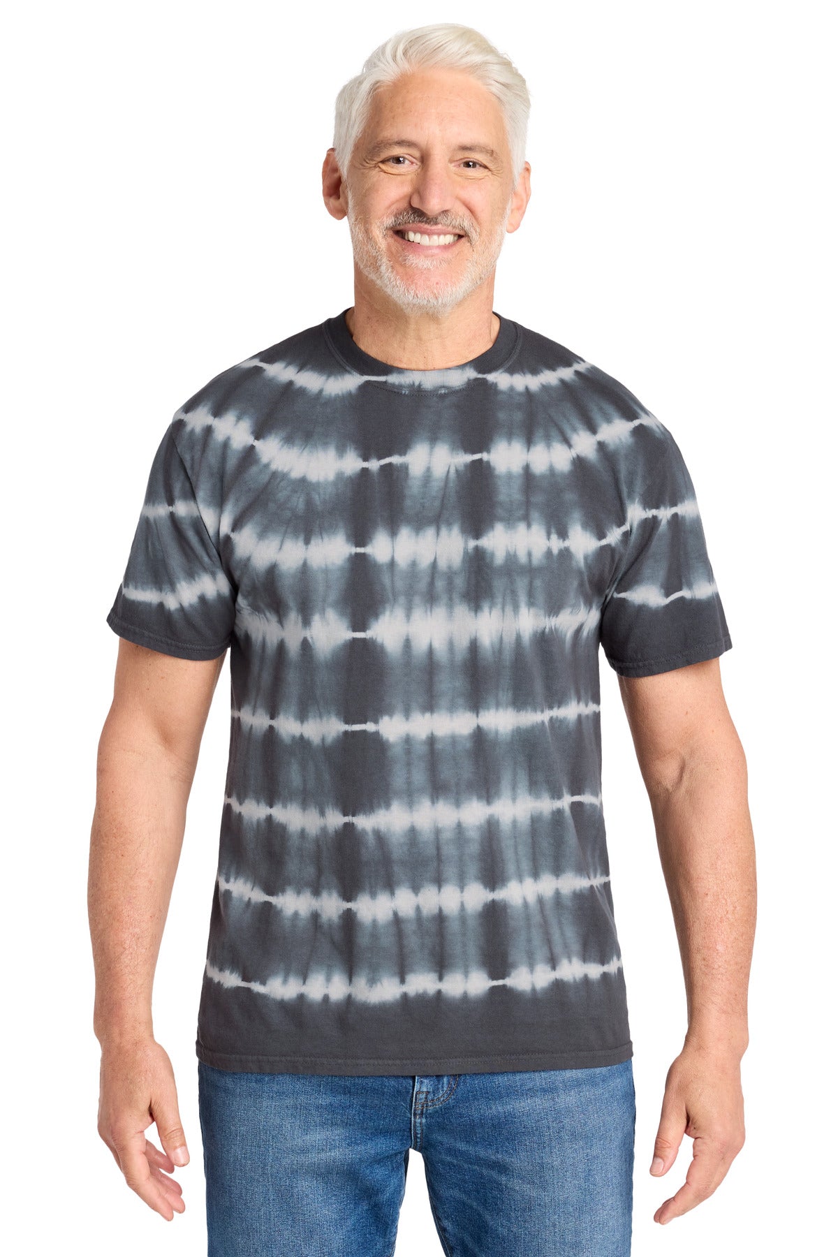 Port & Co ®  Allover Stripe Tie-Dye Tee PC142
