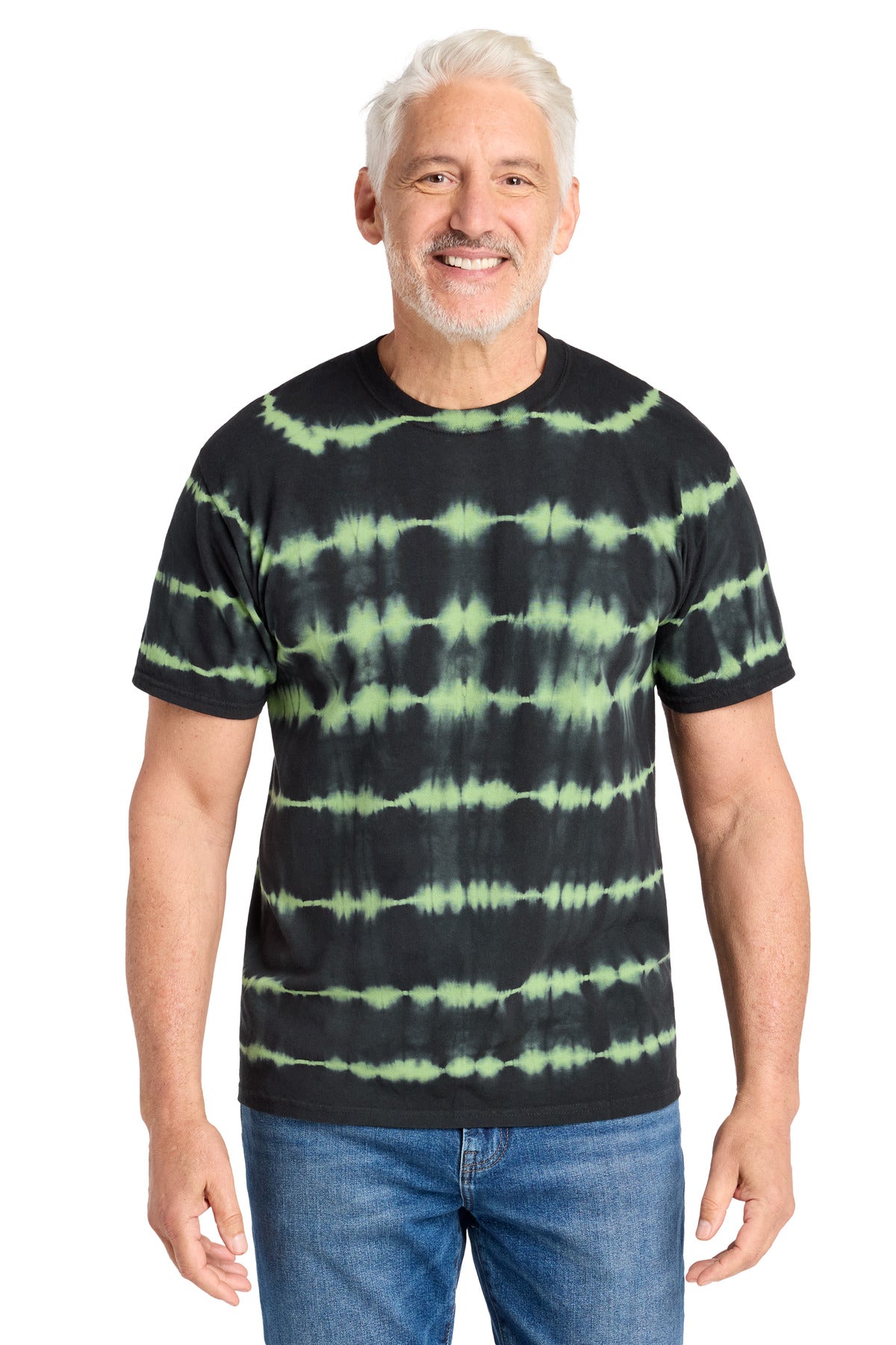 Port & Co ®  Allover Stripe Tie-Dye Tee PC142