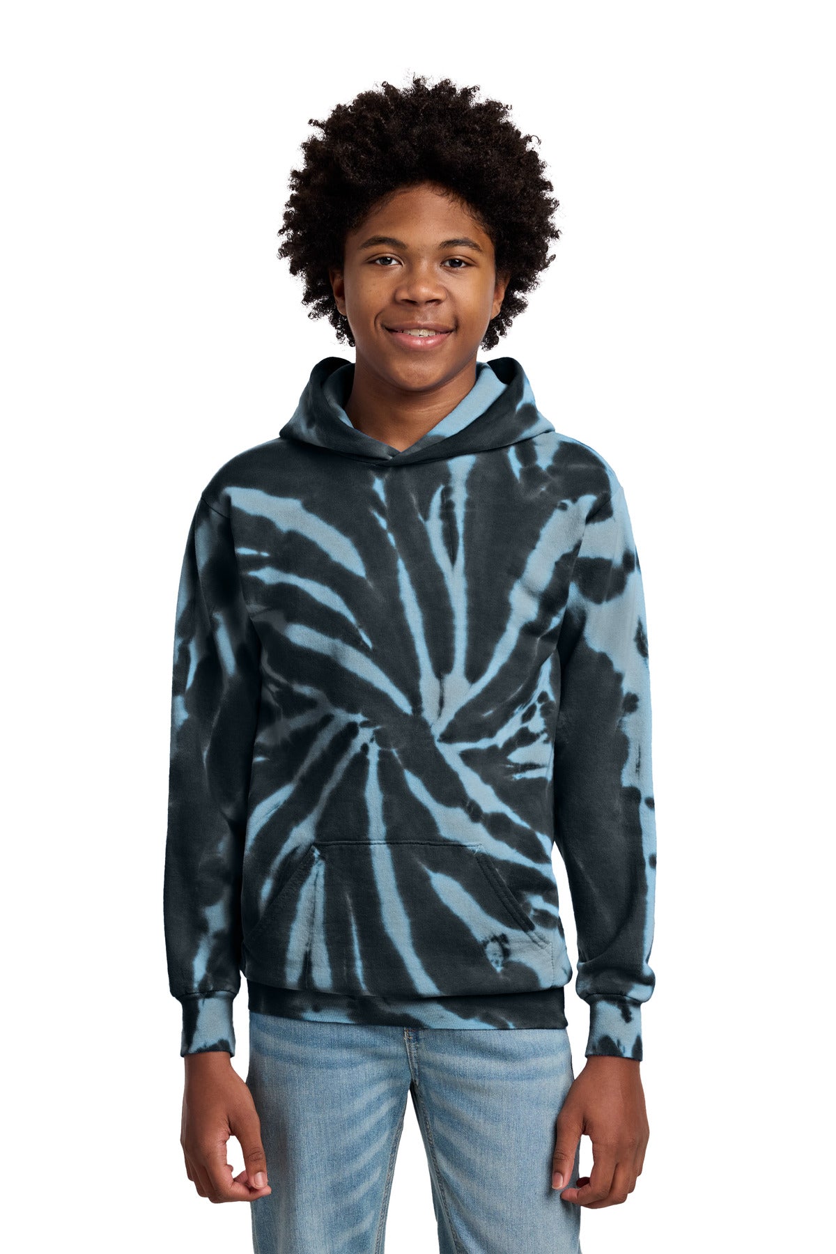 Port & Co ®  Youth Tie-Dye Pullover Hooded Sweatshirt. PC146Y