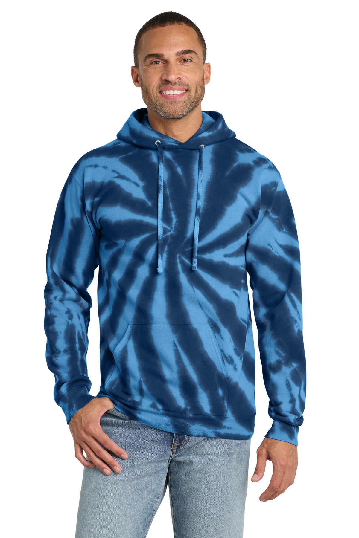 Port & Co ®  Tie-Dye Pullover Hooded Sweatshirt. PC146