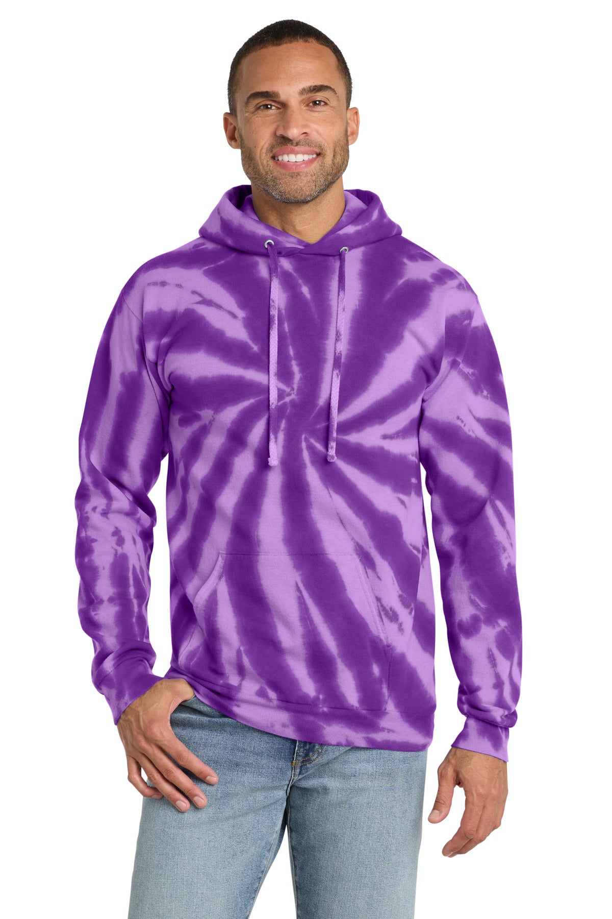 Port & Co ®  Tie-Dye Pullover Hooded Sweatshirt. PC146