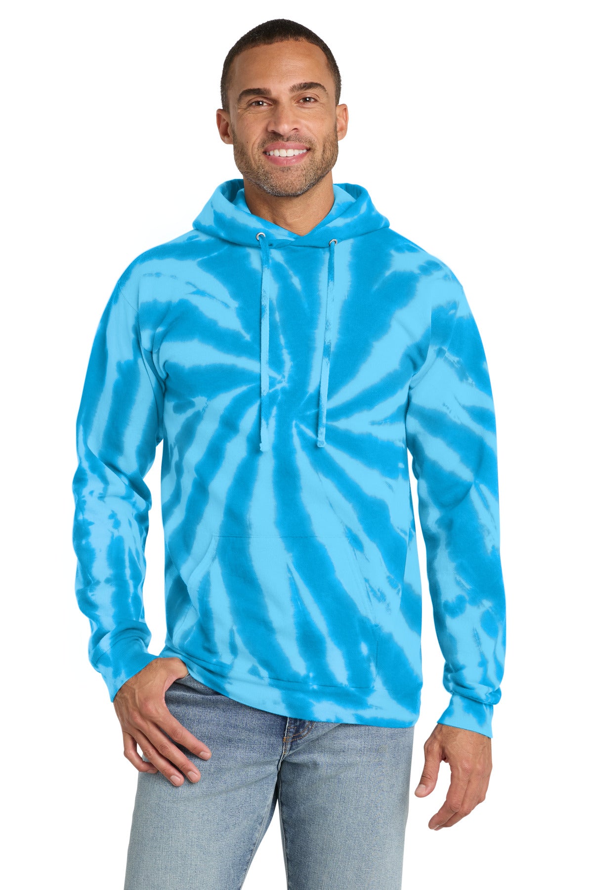 Port & Co ®  Tie-Dye Pullover Hooded Sweatshirt. PC146