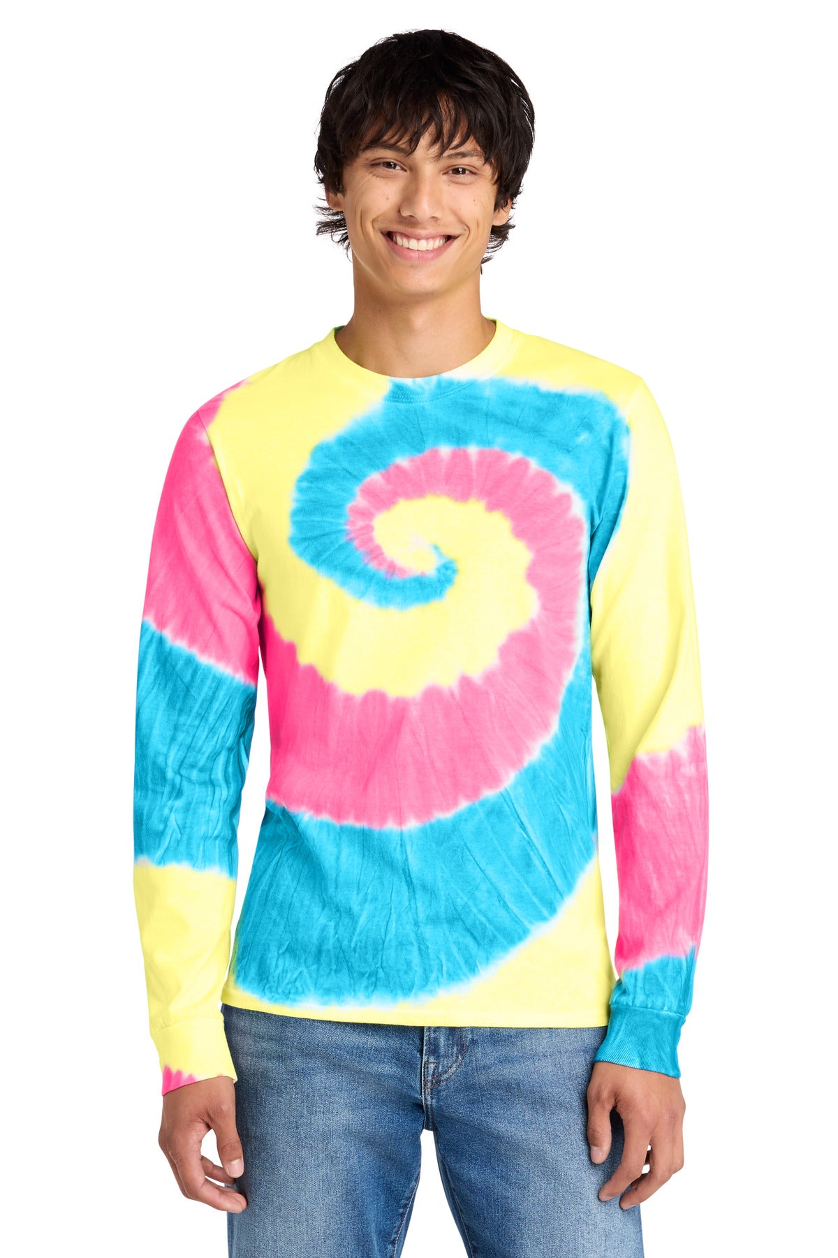 Port & Co ®  Tie-Dye Long Sleeve Tee.  PC147LS