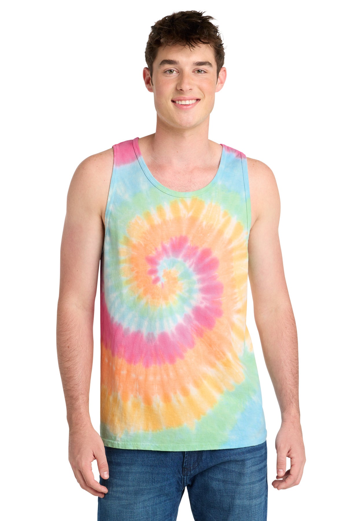 Port & Co ®  Tie-Dye Tank Top.  PC147TT