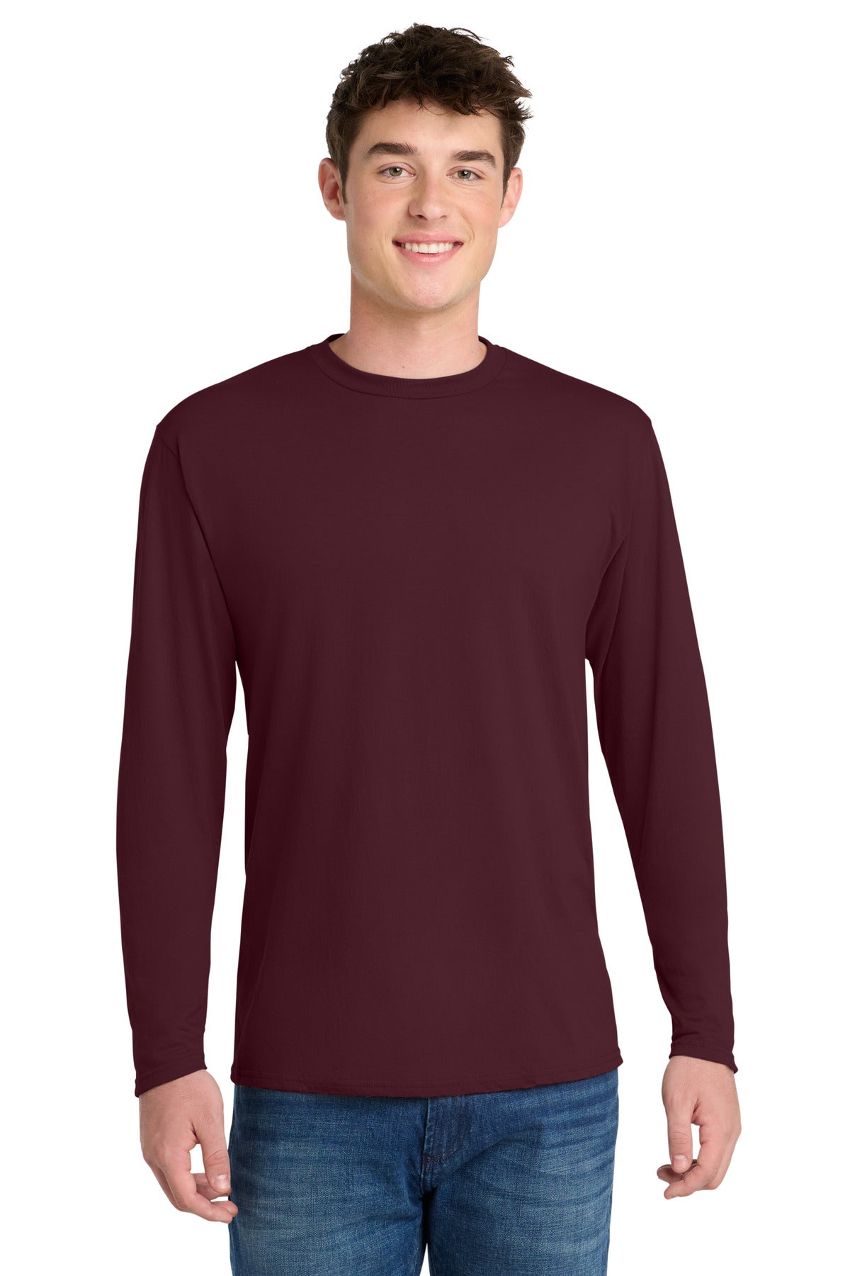 Port & Co ®  Long Sleeve Performance Blend Tee. PC381LS
