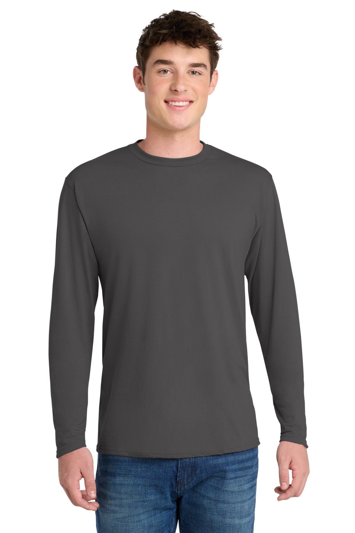 Port & Co ®  Long Sleeve Performance Blend Tee. PC381LS