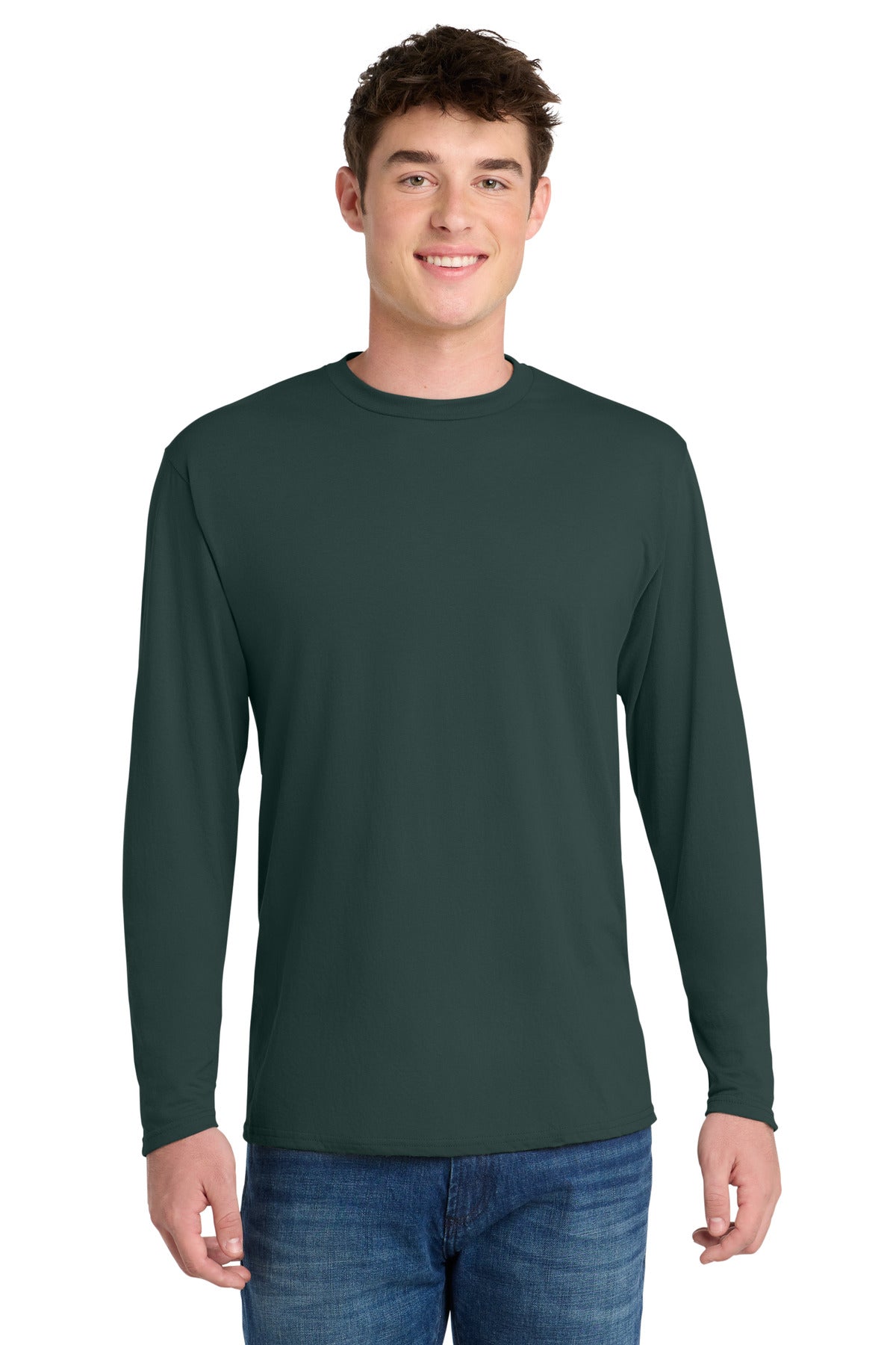 Port & Co ®  Long Sleeve Performance Blend Tee. PC381LS