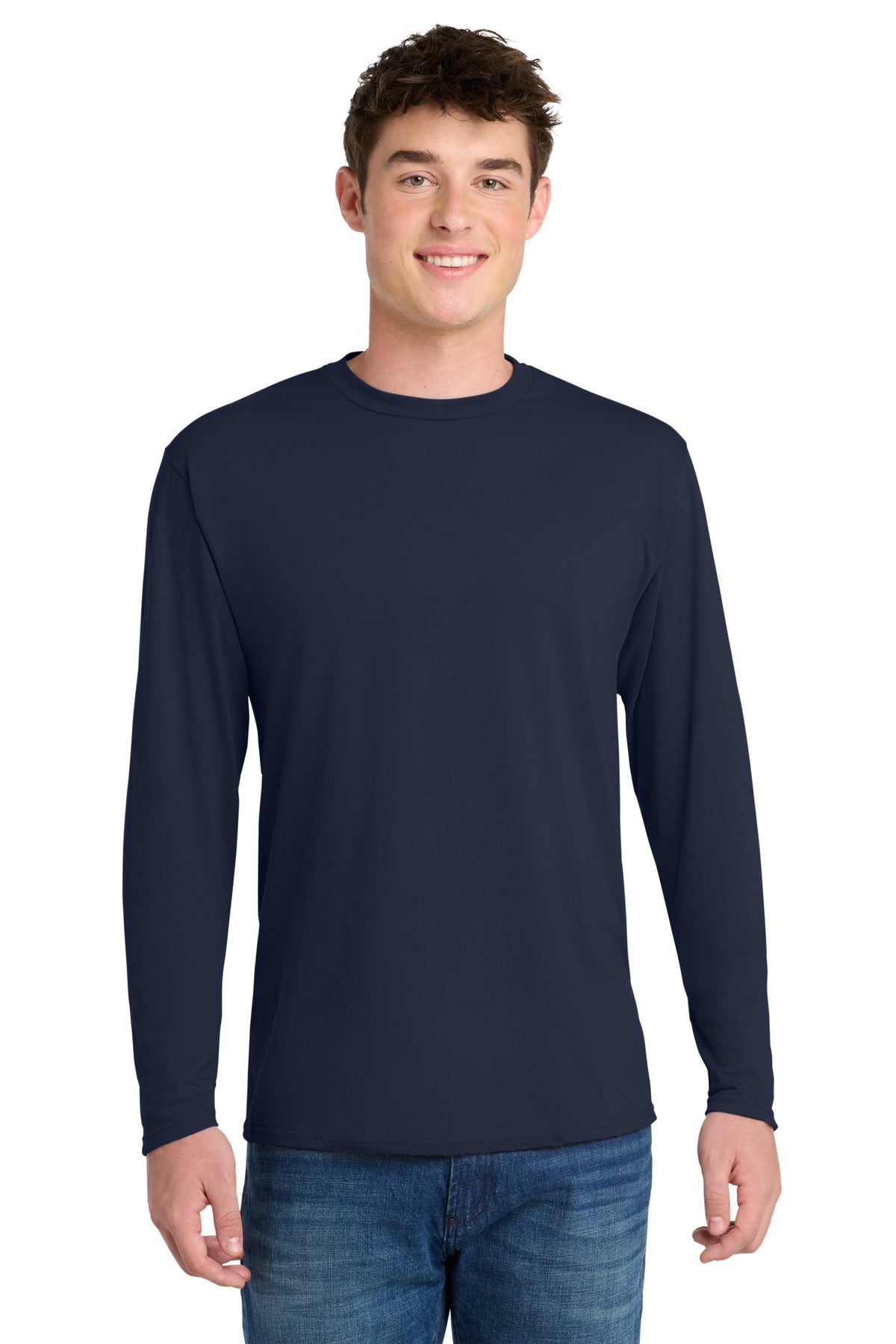 Port & Co ®  Long Sleeve Performance Blend Tee. PC381LS