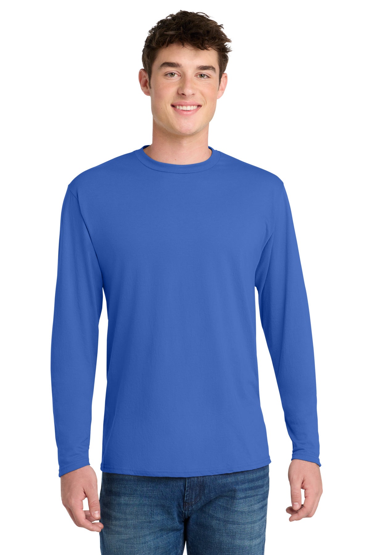 Port & Co ®  Long Sleeve Performance Blend Tee. PC381LS