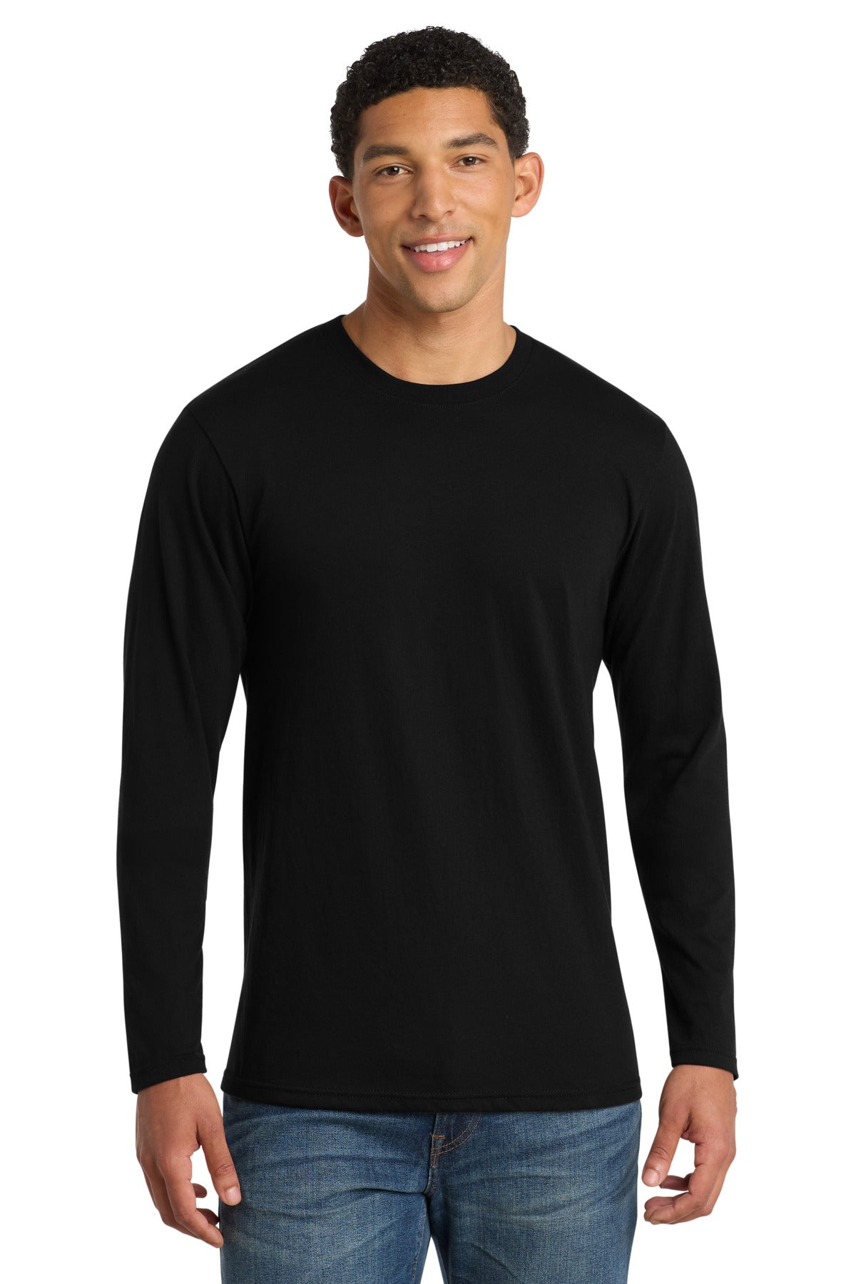 Port & Co ®  Long Sleeve Fan Favorite  ™  Blend Tee. PC455LS