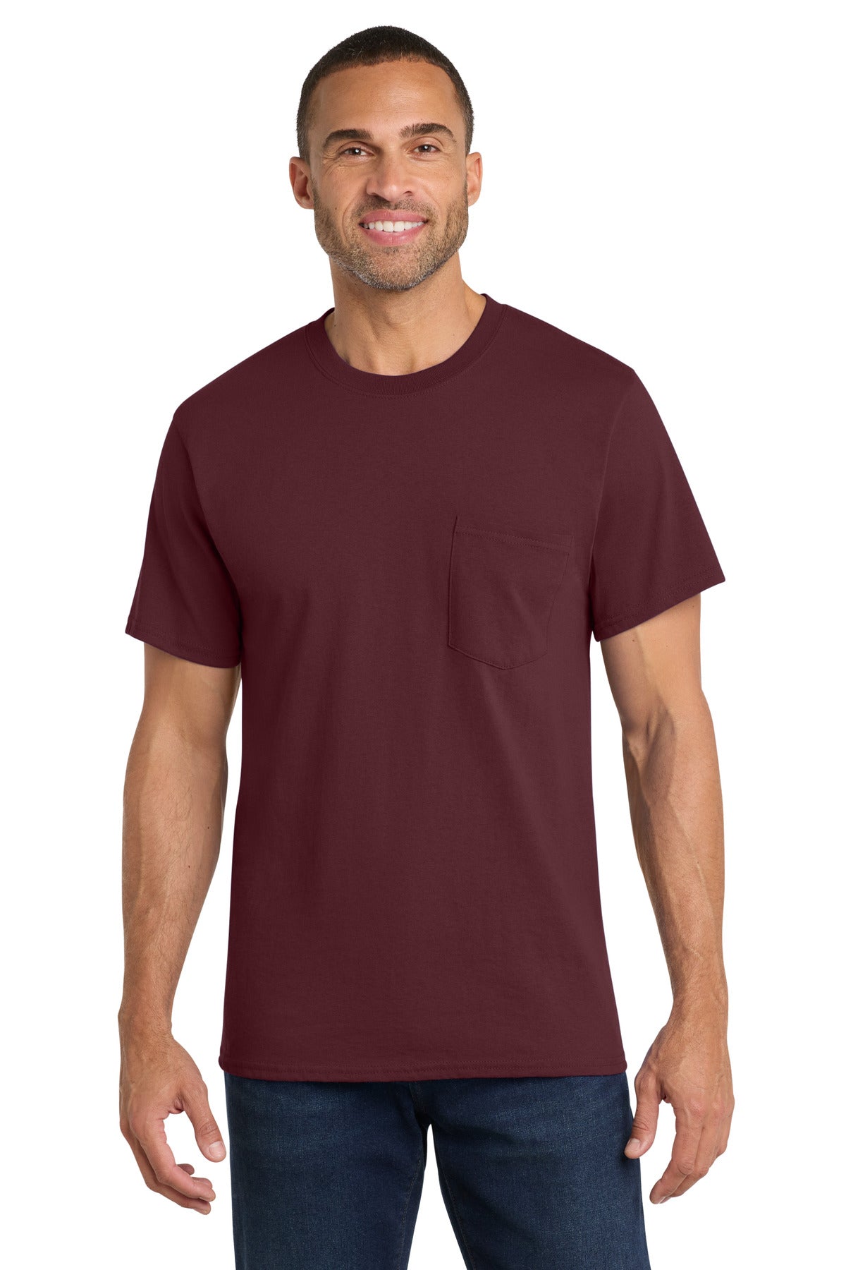 Port & Co ®  Core Cotton Pocket Tee. PC54P