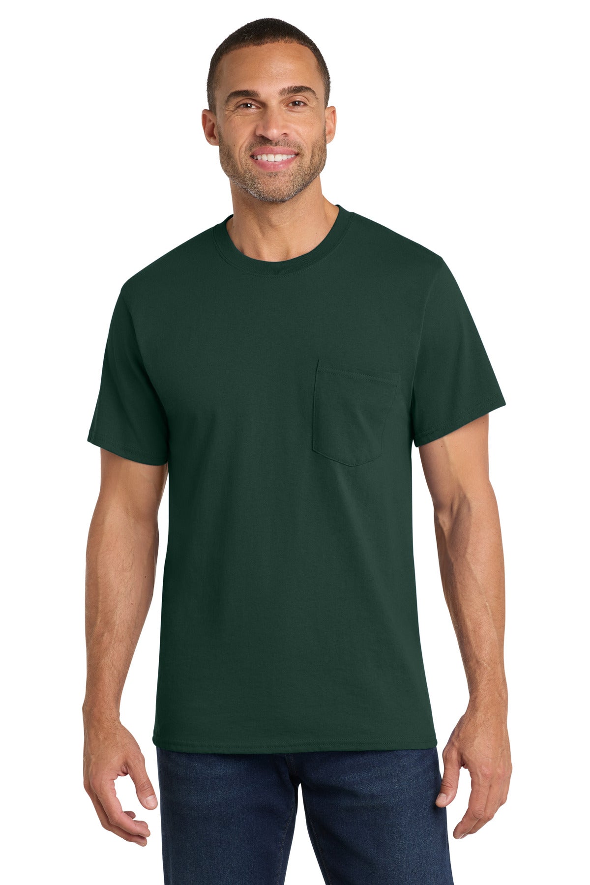 Port & Co ®  Core Cotton Pocket Tee. PC54P