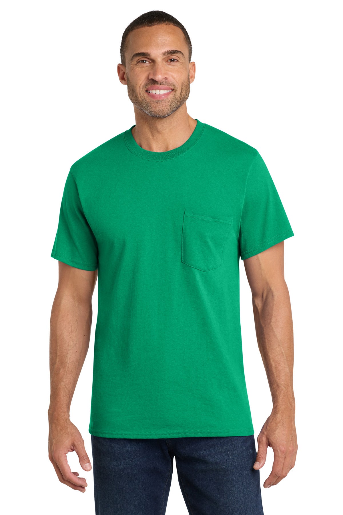 Port & Co ®  Core Cotton Pocket Tee. PC54P