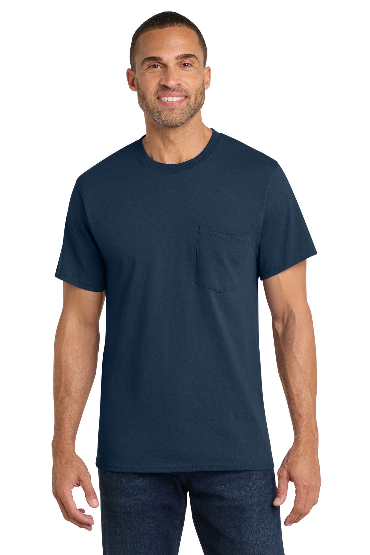 Port & Co ®  Core Cotton Pocket Tee. PC54P