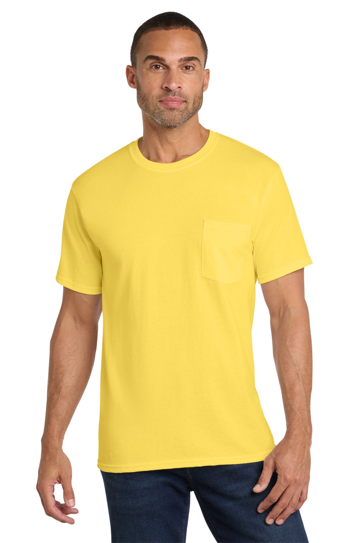 Port & Co ®  Core Cotton Pocket Tee. PC54P