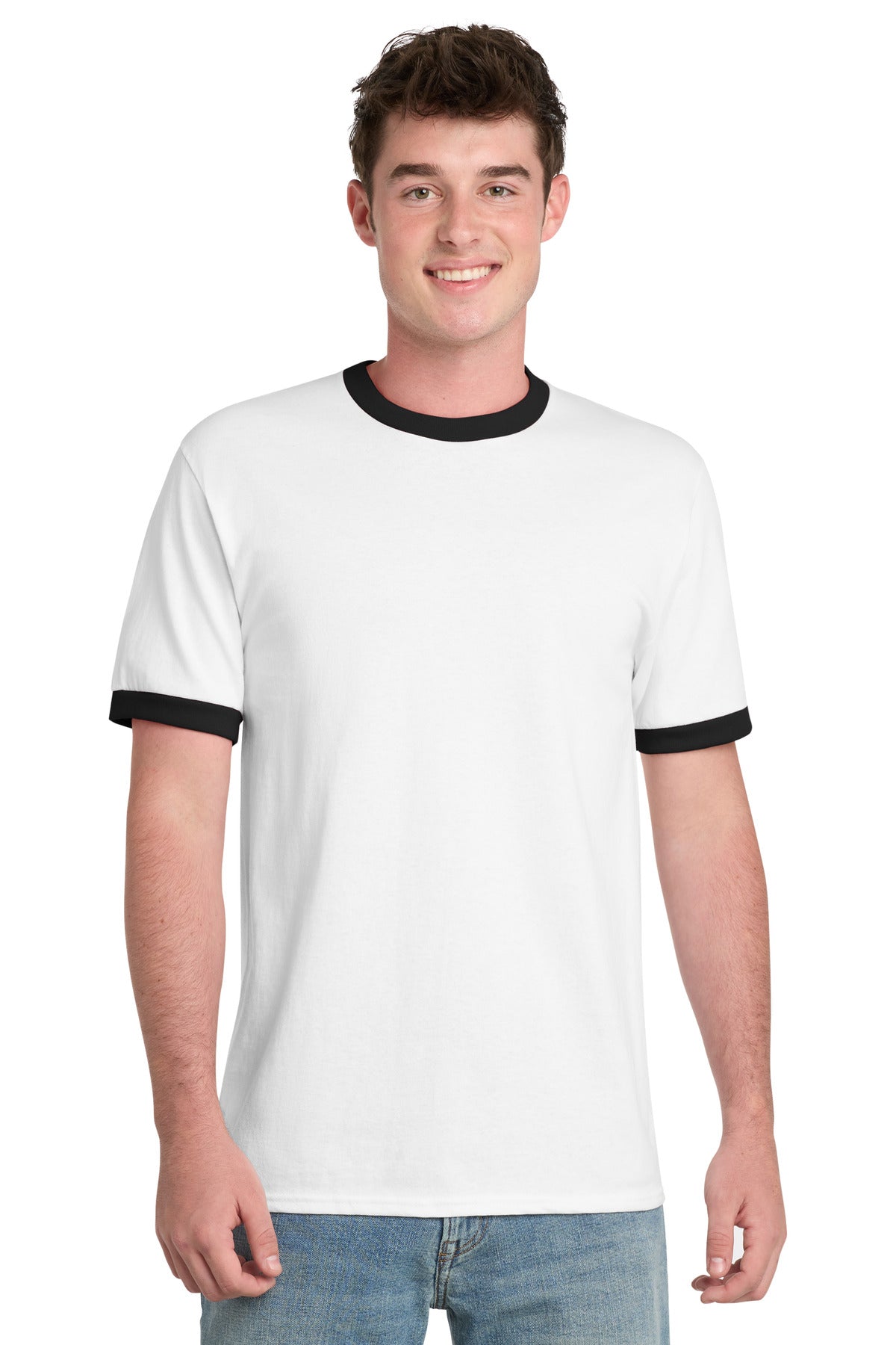 Port & Co ®  Core Cotton Ringer Tee.  PC54R
