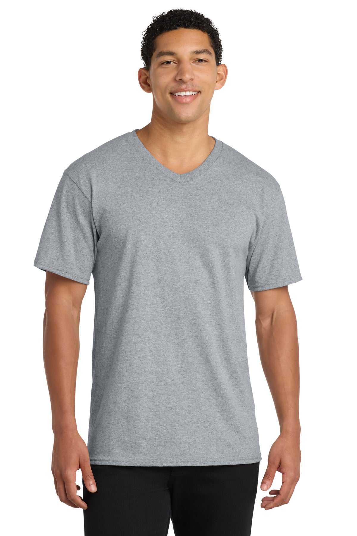 Port & Co ®  Core Cotton V-Neck Tee. PC54V