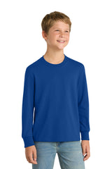 Port & Co ®  Youth Long Sleeve Core Cotton Tee. PC54YLS