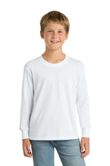 Port & Co ®  Youth Long Sleeve Core Cotton Tee. PC54YLS