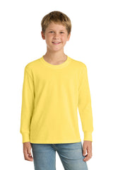 Port & Co ®  Youth Long Sleeve Core Cotton Tee. PC54YLS