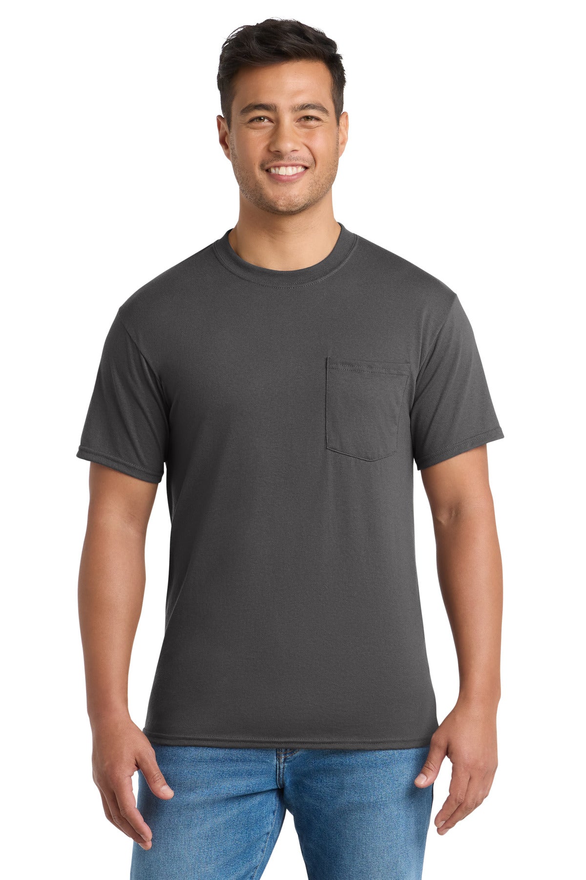 Port & Co ®  Tall Core Blend Pocket Tee. PC55PT
