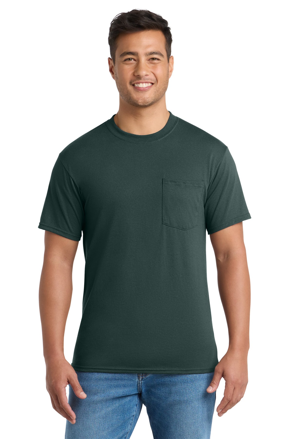 Port & Co ®  Tall Core Blend Pocket Tee. PC55PT