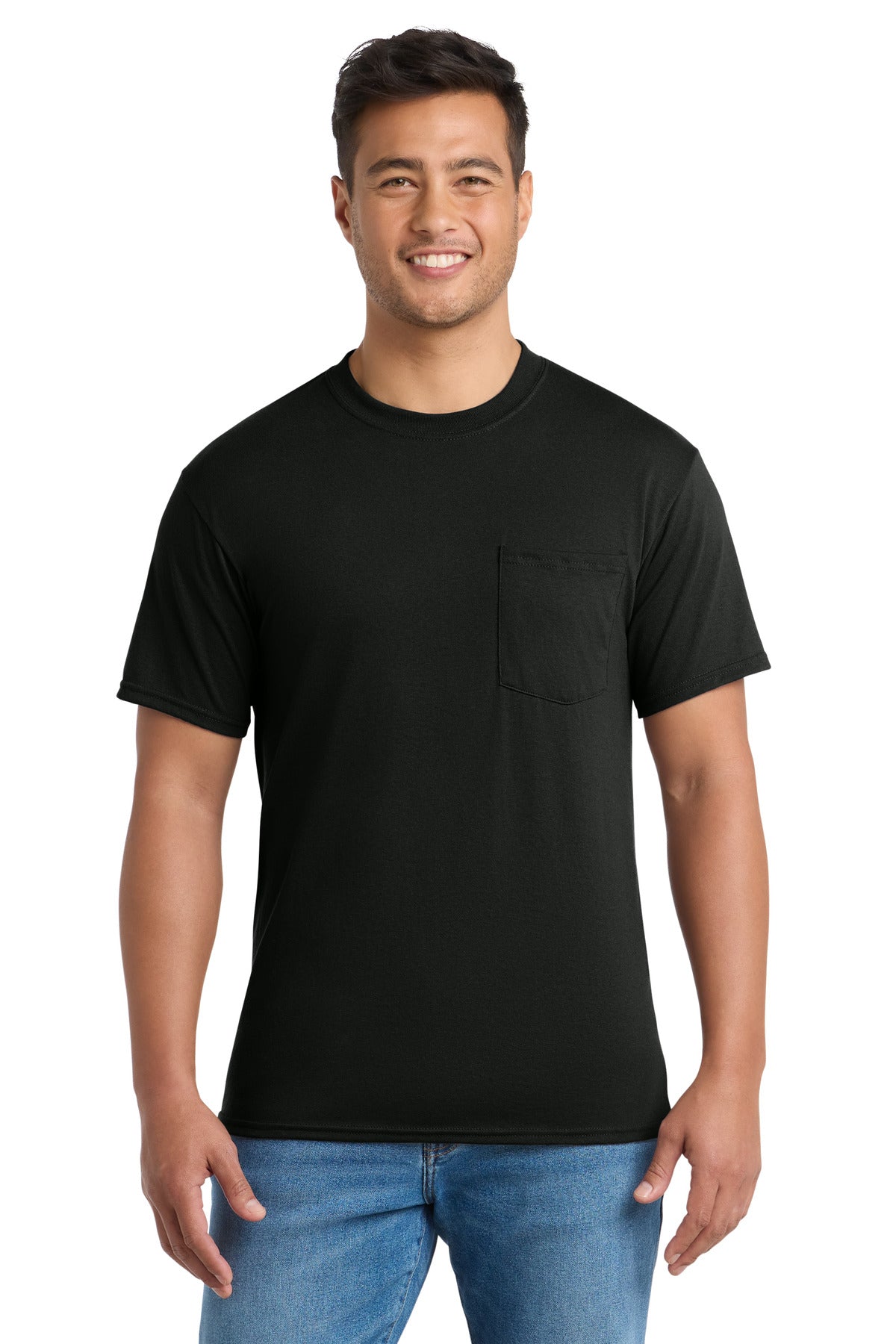 Port & Co ®  Tall Core Blend Pocket Tee. PC55PT