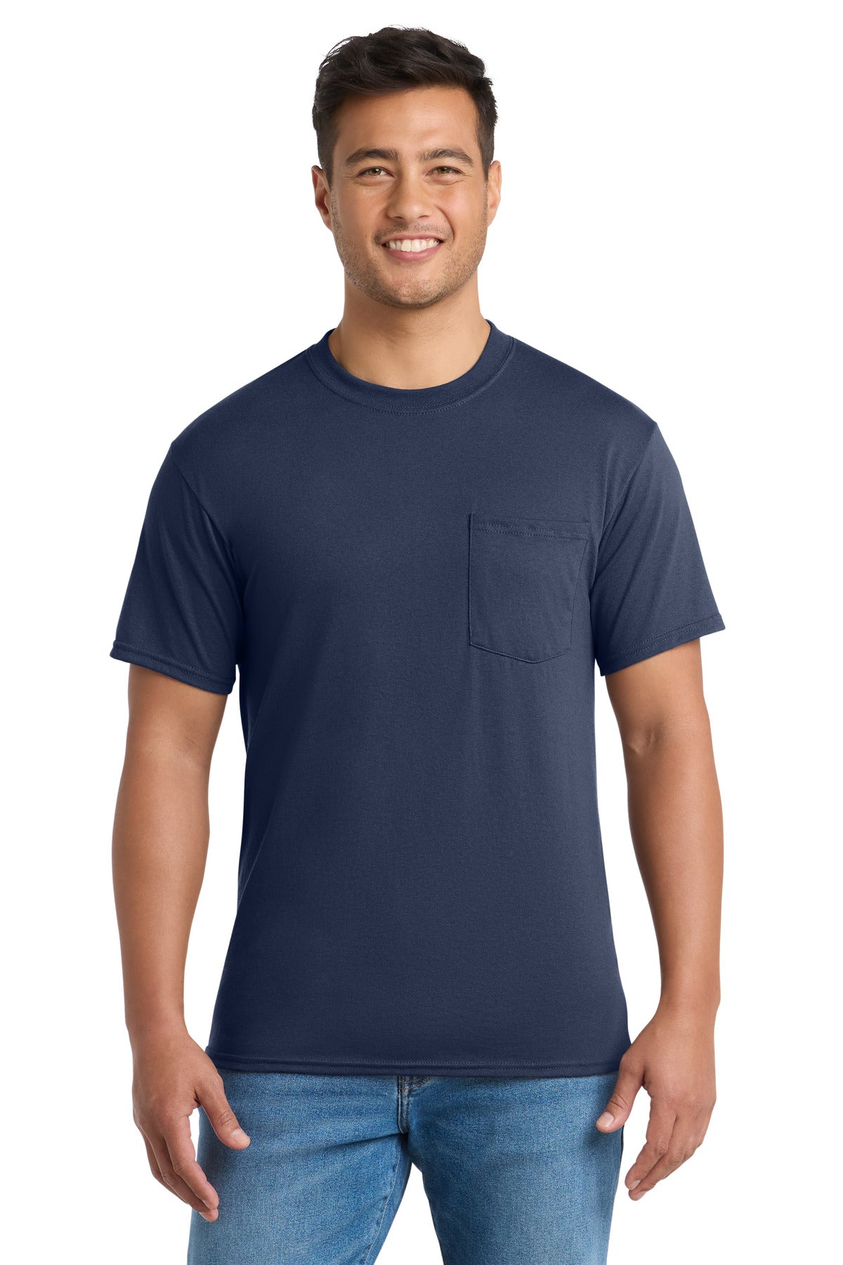 Port & Co ®  Tall Core Blend Pocket Tee. PC55PT
