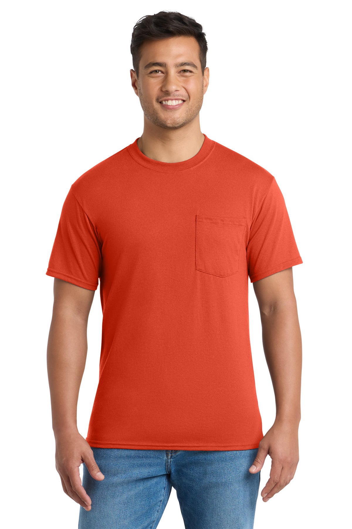 Port & Co ®  Core Blend Pocket Tee. PC55P