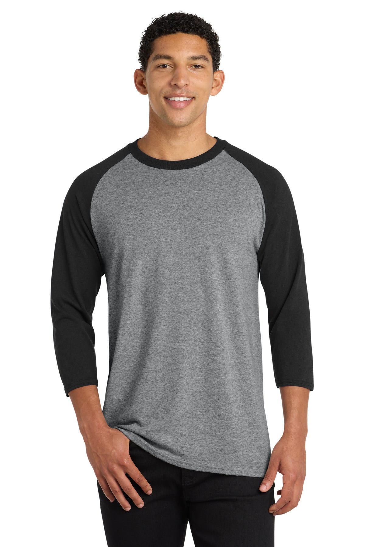 Port & Co ®  Core Blend 3/4-Sleeve Raglan Tee. PC55RS