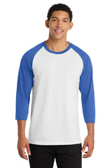 Port & Co ®  Core Blend 3/4-Sleeve Raglan Tee. PC55RS