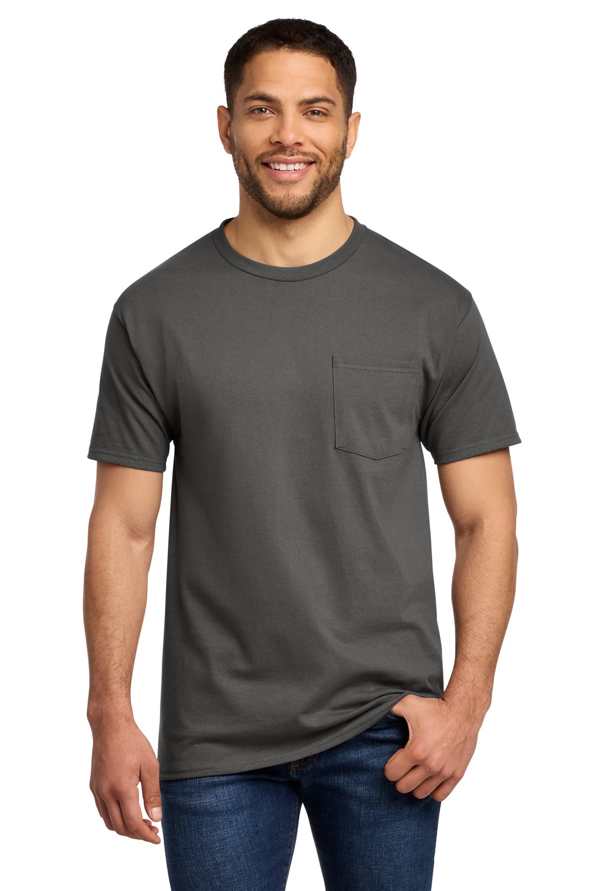 Port & Co ®  Tall Essential Pocket Tee. PC61PT