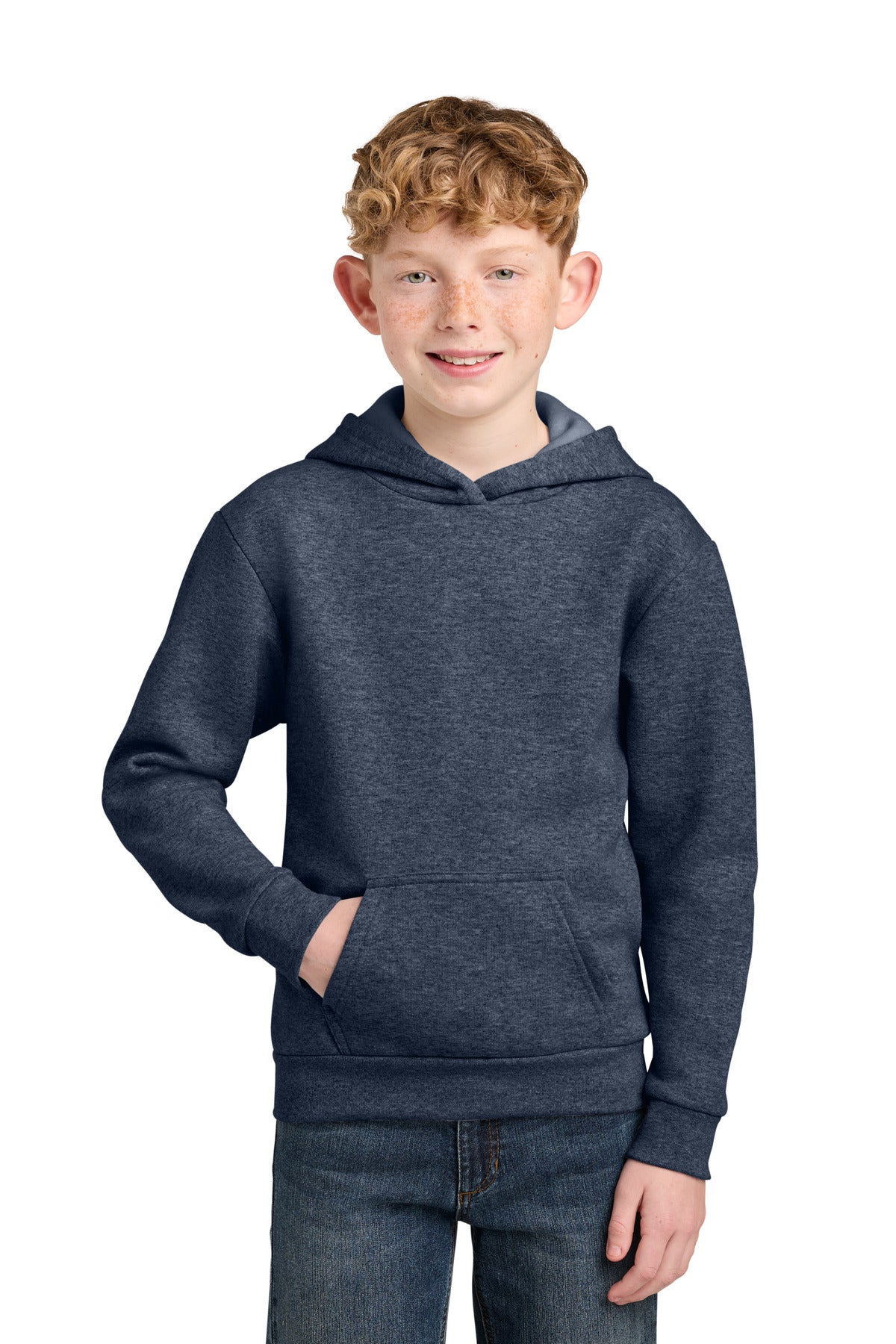 Port & Co ®  Youth Easy Fleece Pullover Hooded Sweatshirt PC68YH